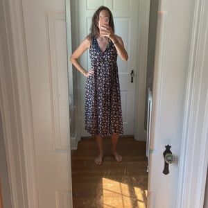 VTG 90s Express floral midi dress